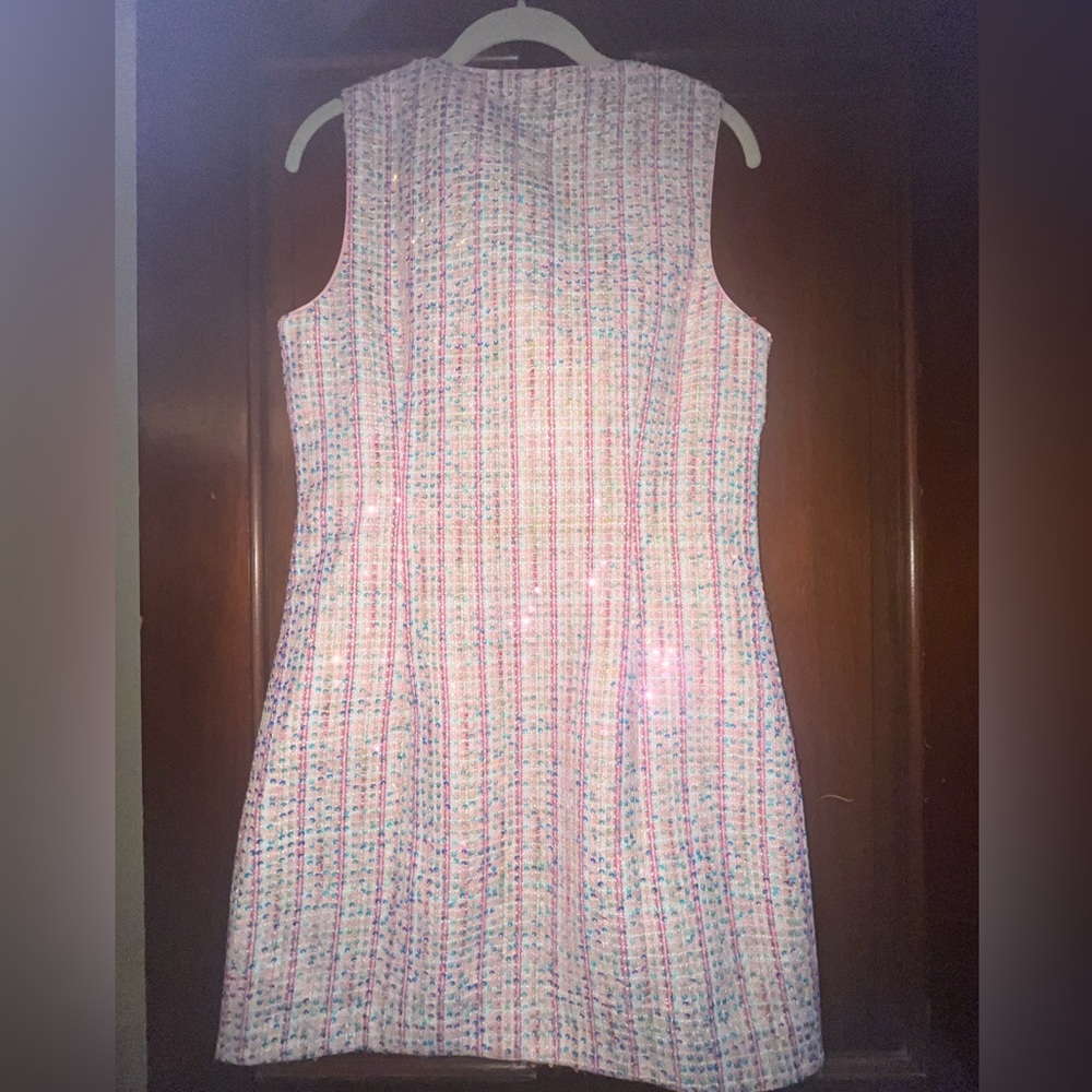 Endless Rose Pink Tweed Dress - Picture 4 of 4